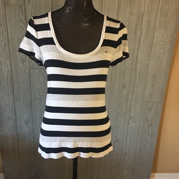 Tommy Hilfiger Striped Top Size M - Picture 2 of 7
